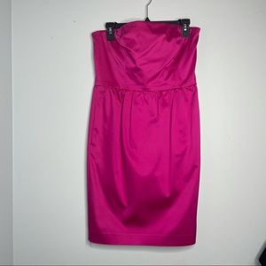 DKNY Strapless Hot Pink Dress